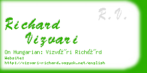 richard vizvari business card